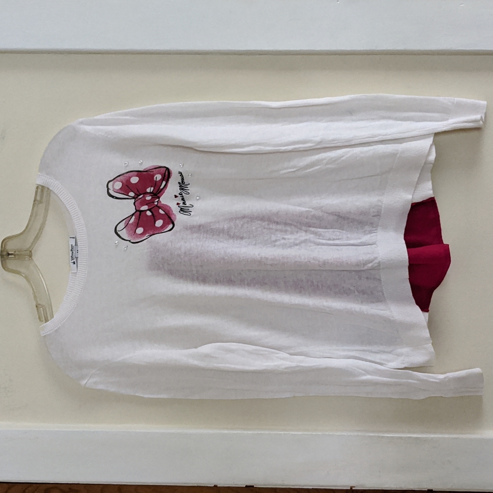 NWoTs Disney Minnie Mouse Pullover light Sweater Top Medium